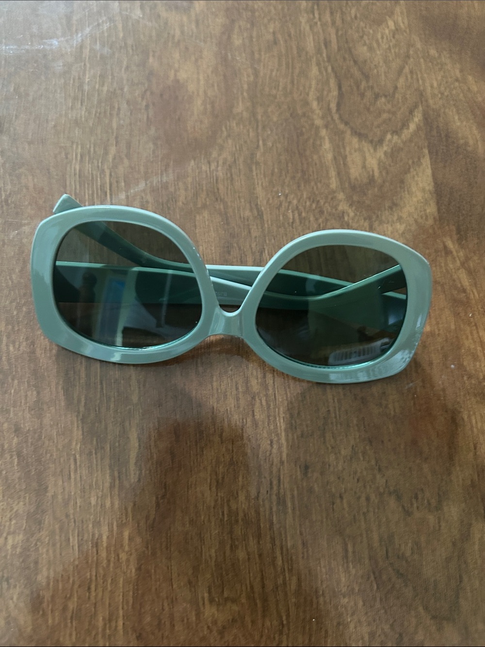8 Other Reasons Mint Green Oversized Oval Sunglasses